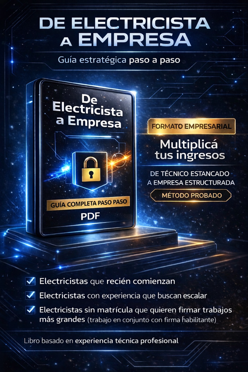 Sistema profesional para escalar de electricista a empresa