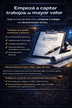 Sistema profesional para escalar de electricista a empresa